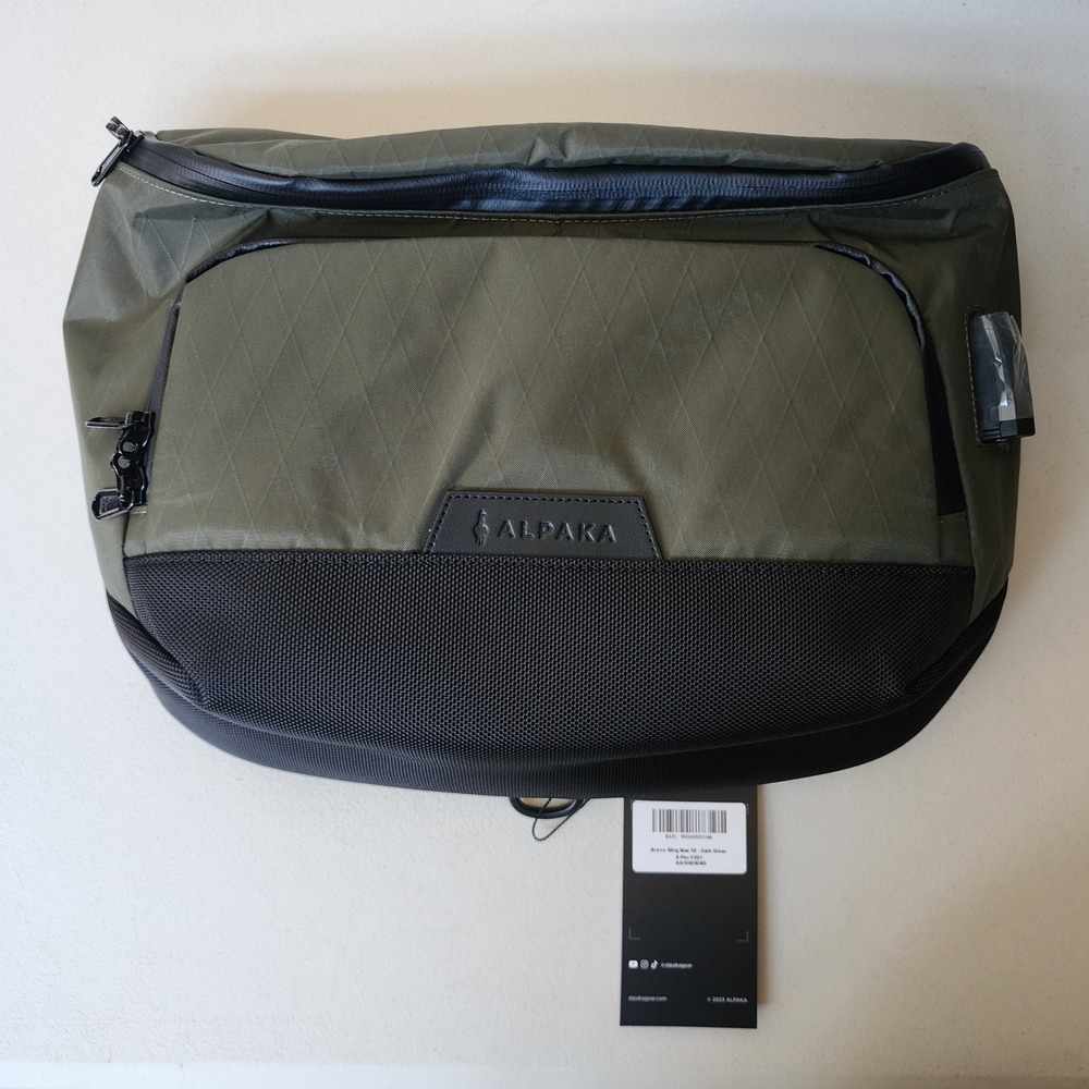 Alpaka Bravo Sling Max V2 Dark Green X-Pac VX21 Laptop Messenger Bag AA100200503 - Picture 2 of 13